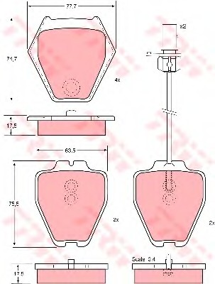 Колодки тормозные LUCAS 4B0698151S. Цена: 3500 руб.