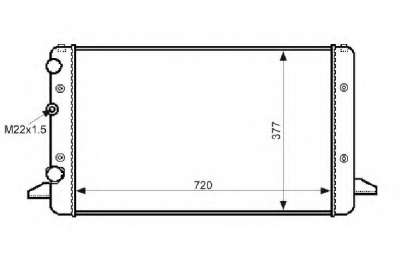 Радиатор охлаждения  AVA  3A0121253AB. Цена: 3000 руб.