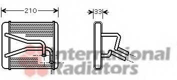 Радиатор печки OR 0K2A161A10. Цена: 1650 руб.