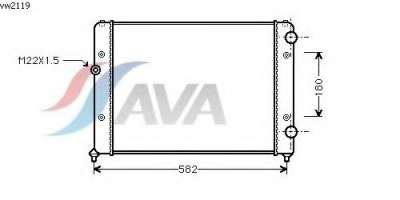 Радиатор охлаждения  AVA  3A0121253. Цена: 2600 руб.